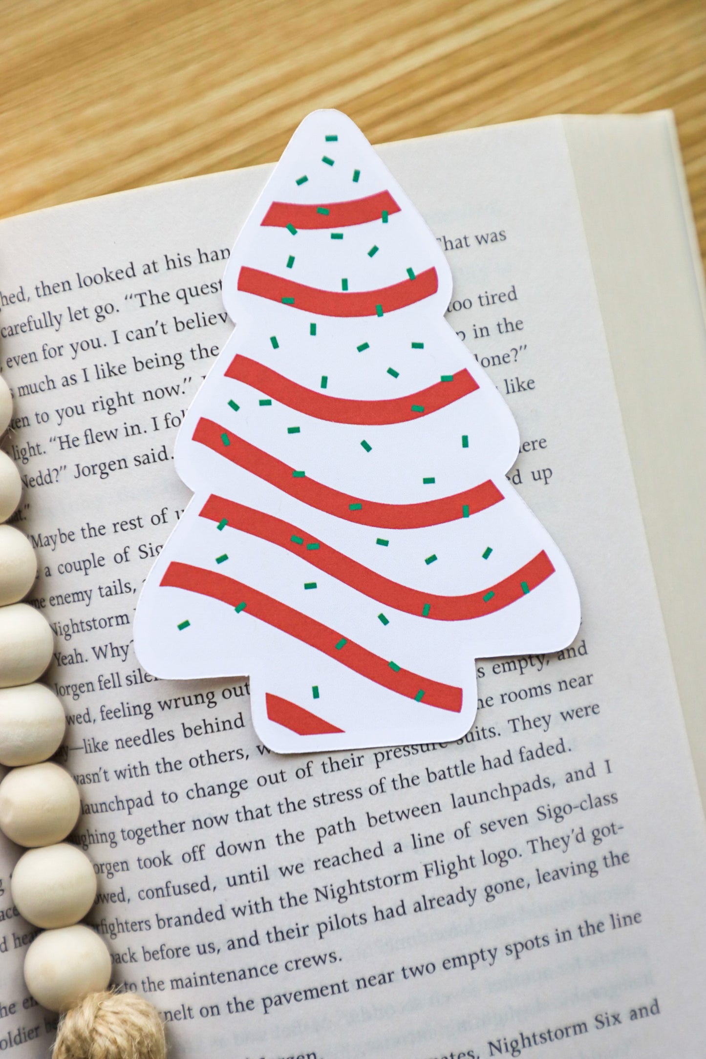Little Debbie Cake Christmas Tree Bookmark