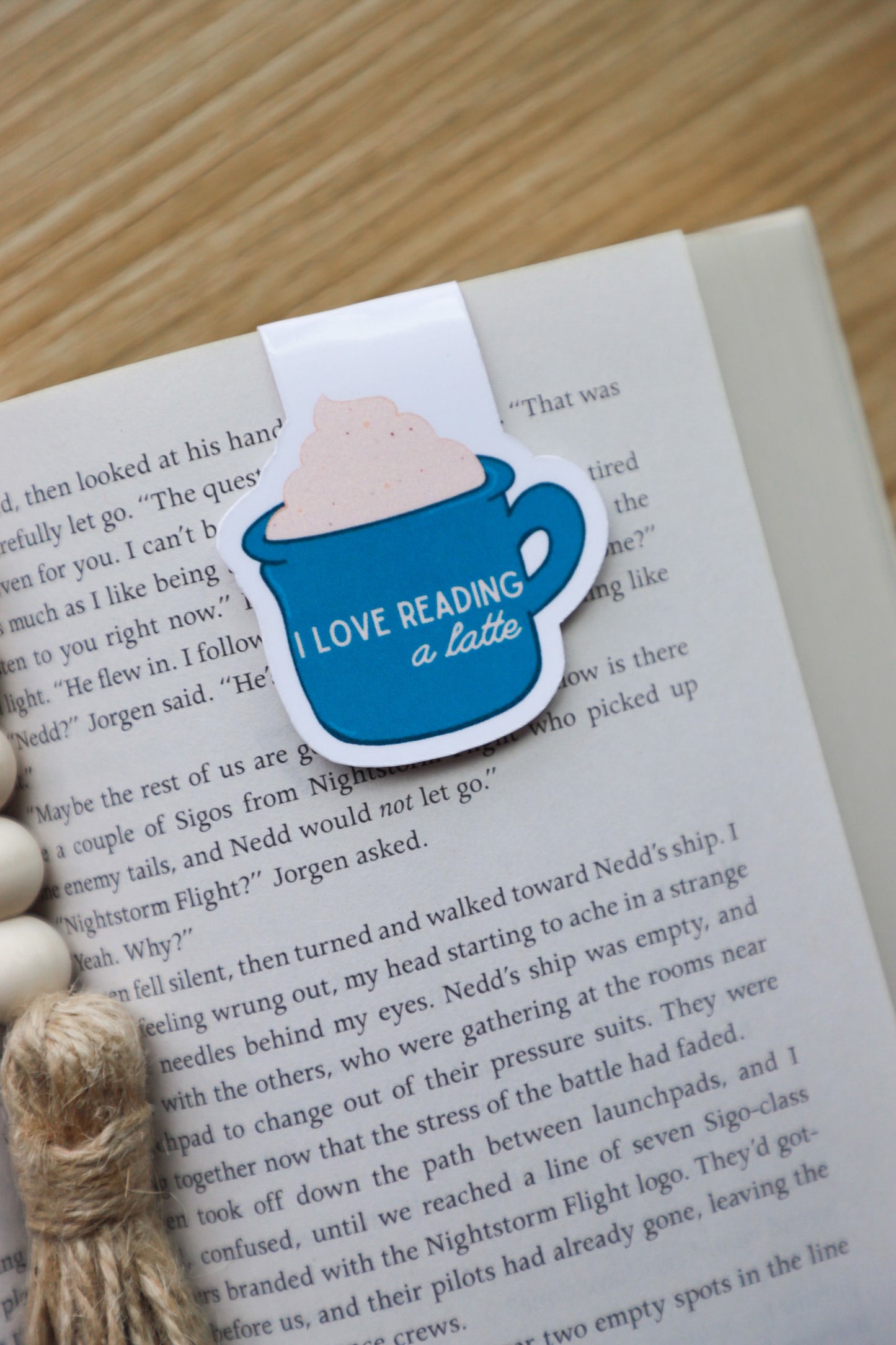I Love Reading a Latte Magnetic Bookmark
