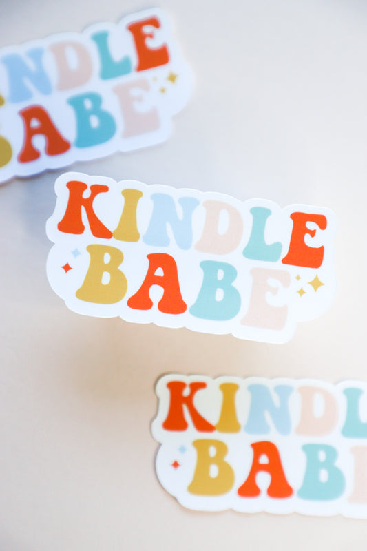 Kindle Babe Sticker