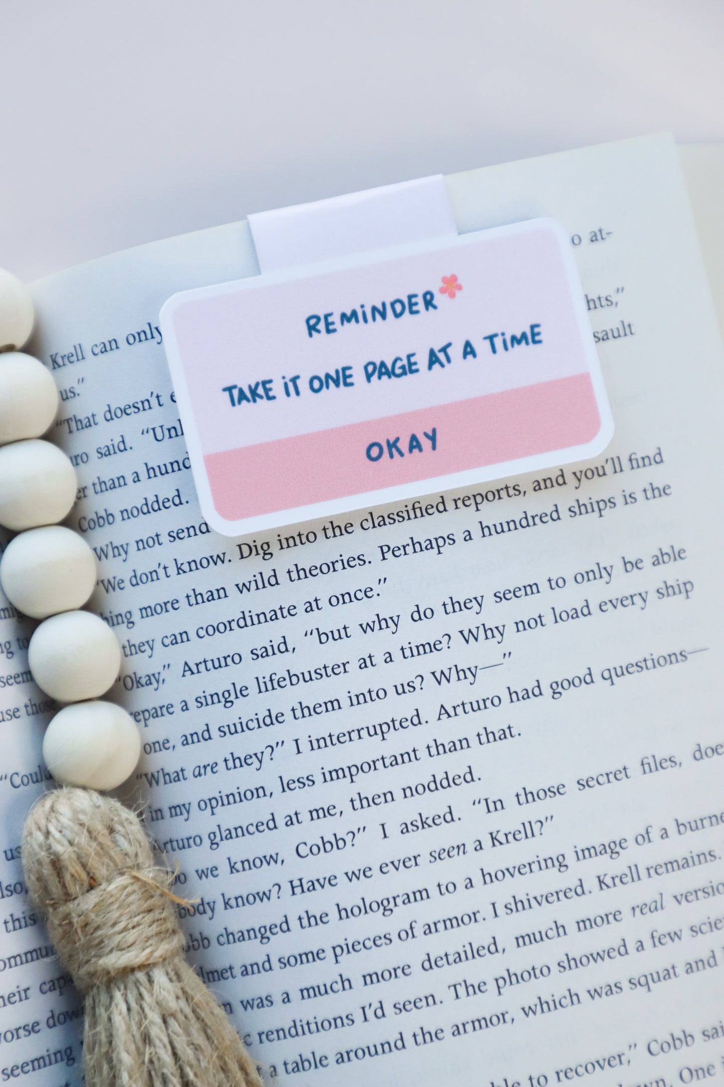 Reminder Take It One Page At A Time Magnetic Bookmark