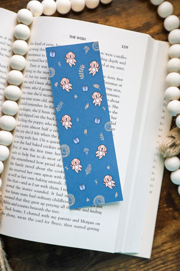 Dog & Books Bookmark