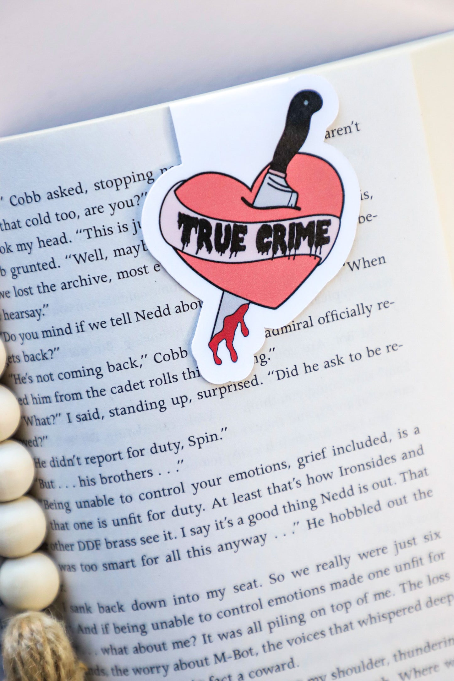 True Crime Heart Magnetic Bookmark