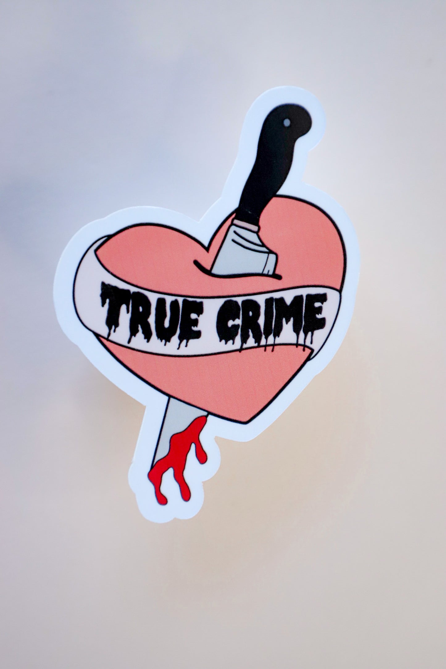 True Crime Heart Sticker