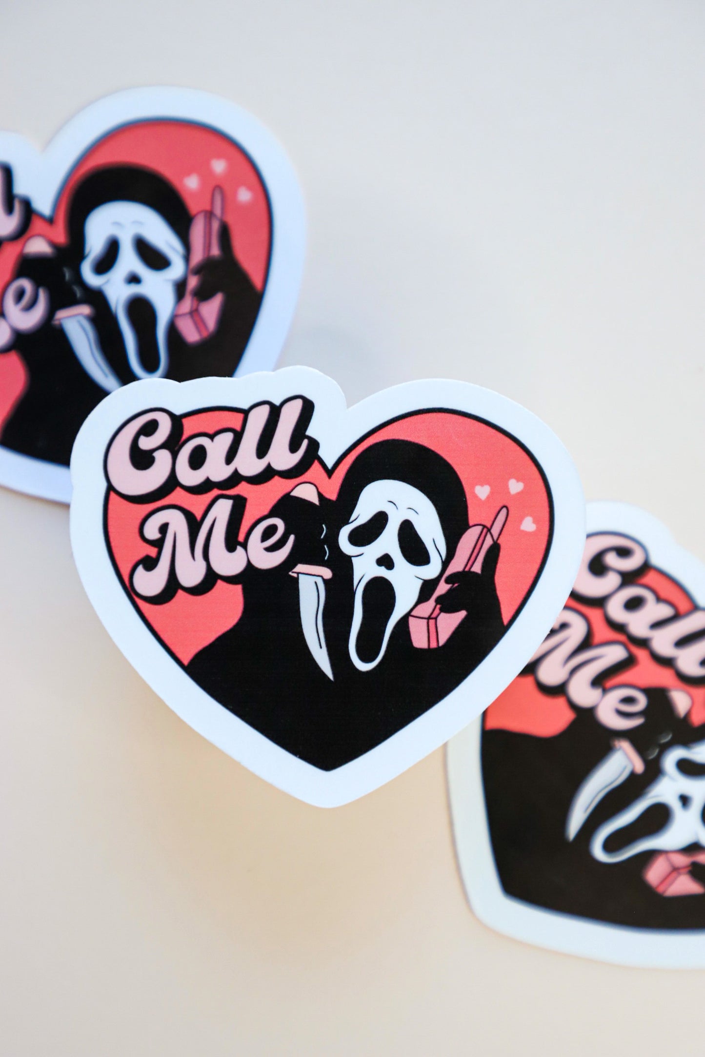Ghost Face Call Me Sticker