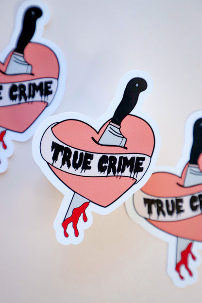 True Crime Heart Sticker